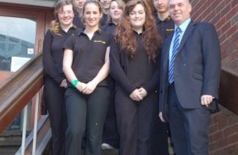 Local Assembly Member Paul Davies has visited Milford Haven Comprehensive School to give a presentation to students on the National Assembly for Wales and the role of Assembly Members