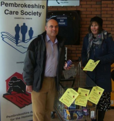 "Homelessness Sunday" resulted in three trolleys of food being collected for the homeless in the county.